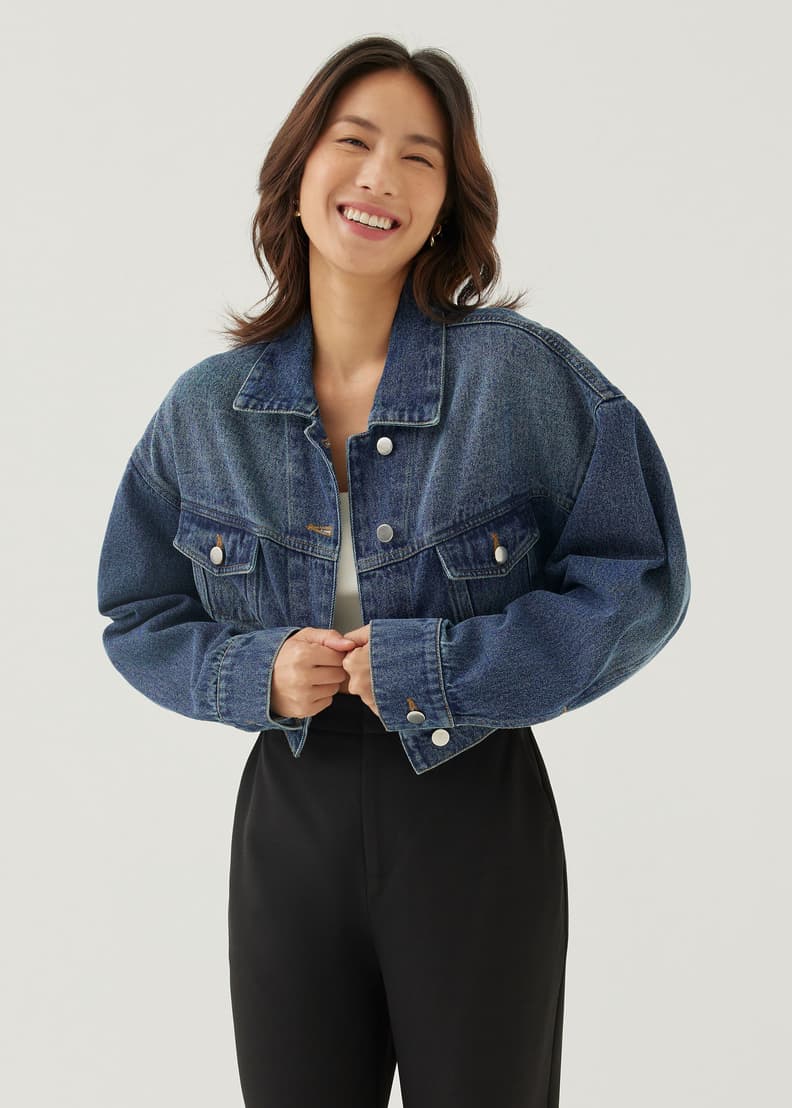 Hetti Denim Boxy Jacket | Love, Bonito SG Hetti Denim Boxy Jacket | Love, Bonito SG