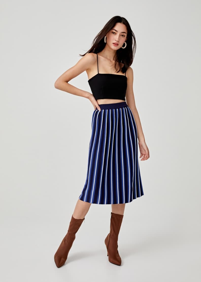 Lena Pleated Knit Skirt | Love, Bonito ID | Women's Fashion