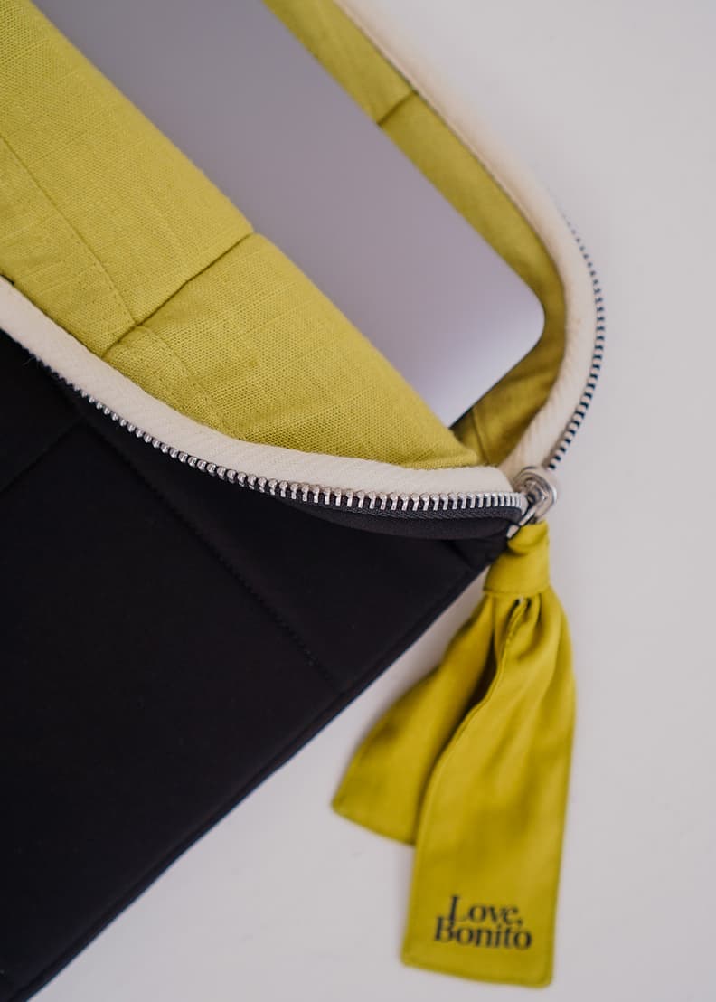 Reversible shop laptop sleeve