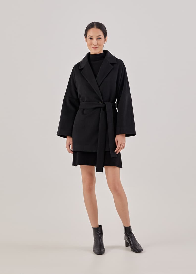 Cheap wrap coat top
