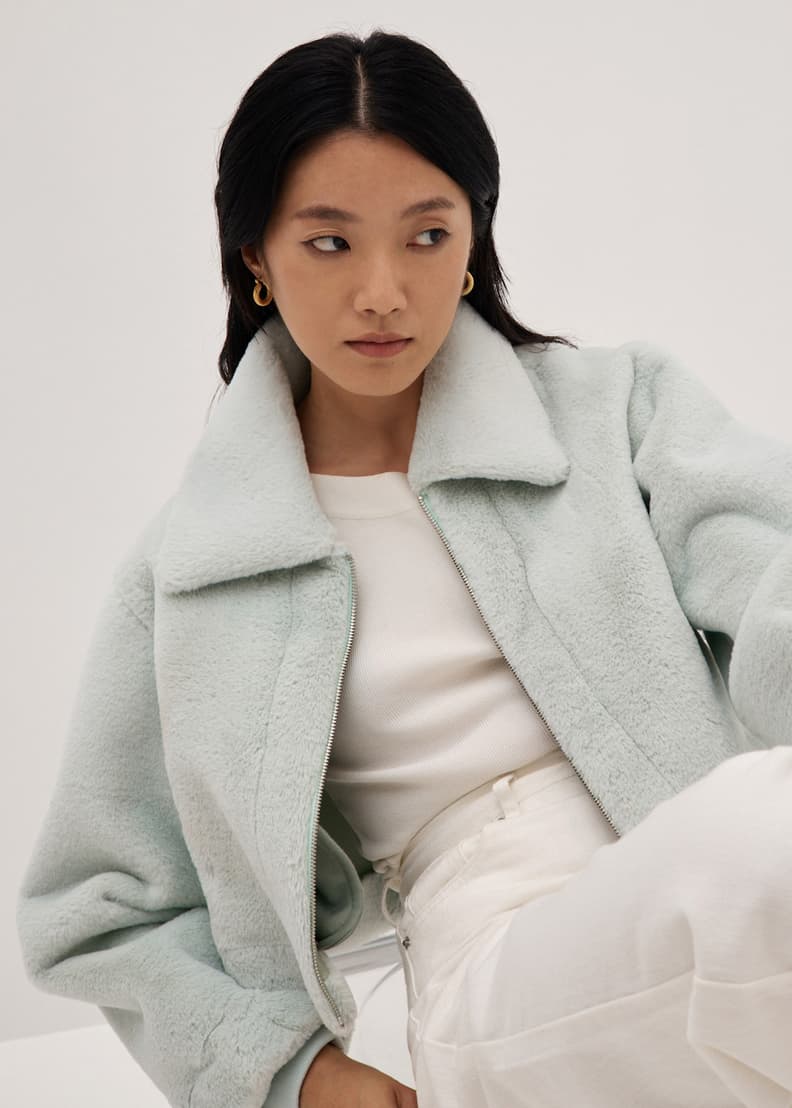Fur jacket shop for girl