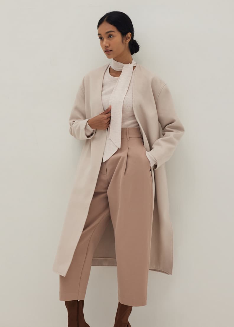 Melton shop coat womens