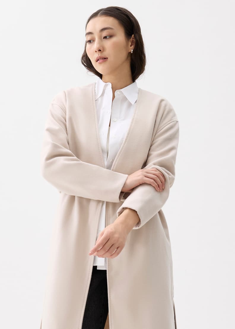 Front wrap coat clearance