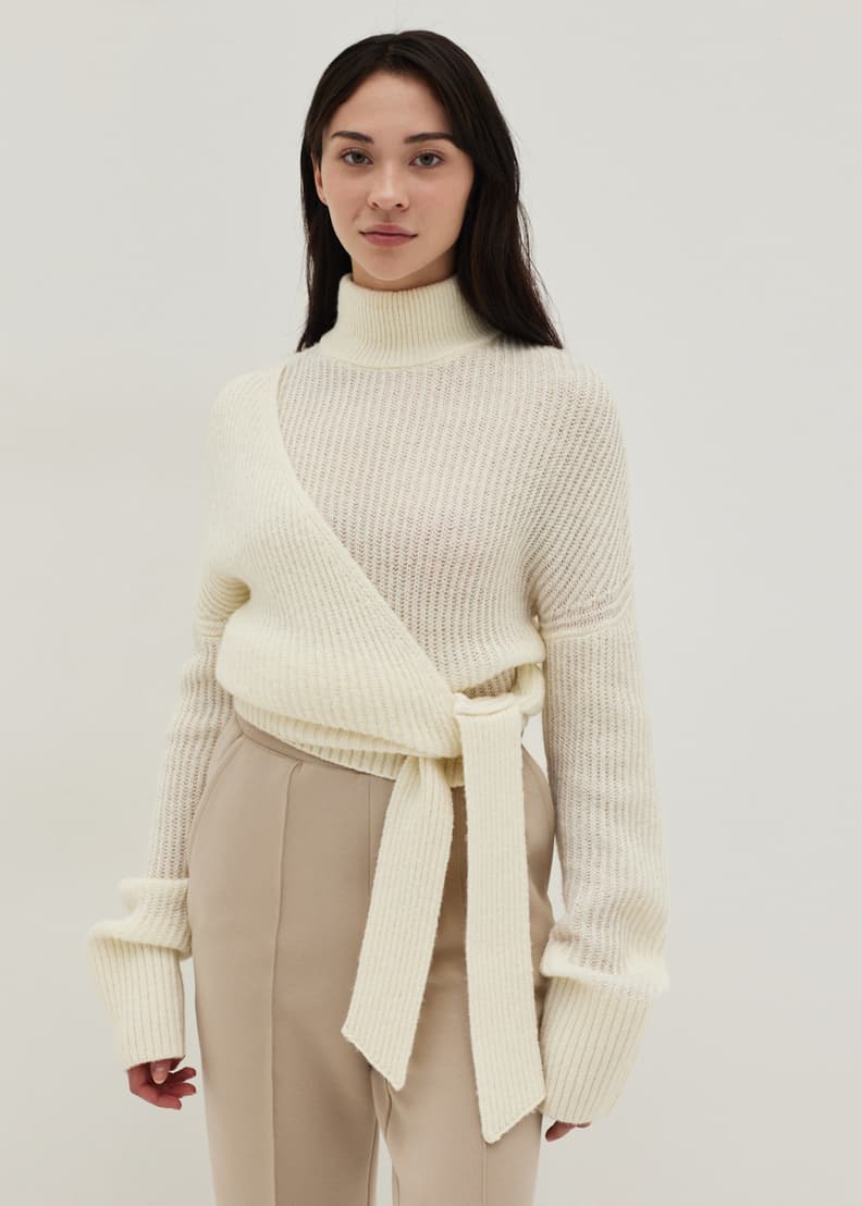 Buy Nola Turtle Neck Wool Blend Sweater Love Bonito Singapore