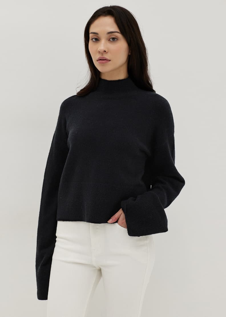 Funnel turtleneck sweater hot sale