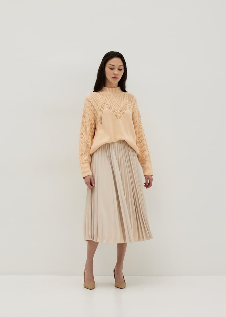 Buy Arden Oversized Cable Knit Sweater Love Bonito Singapore