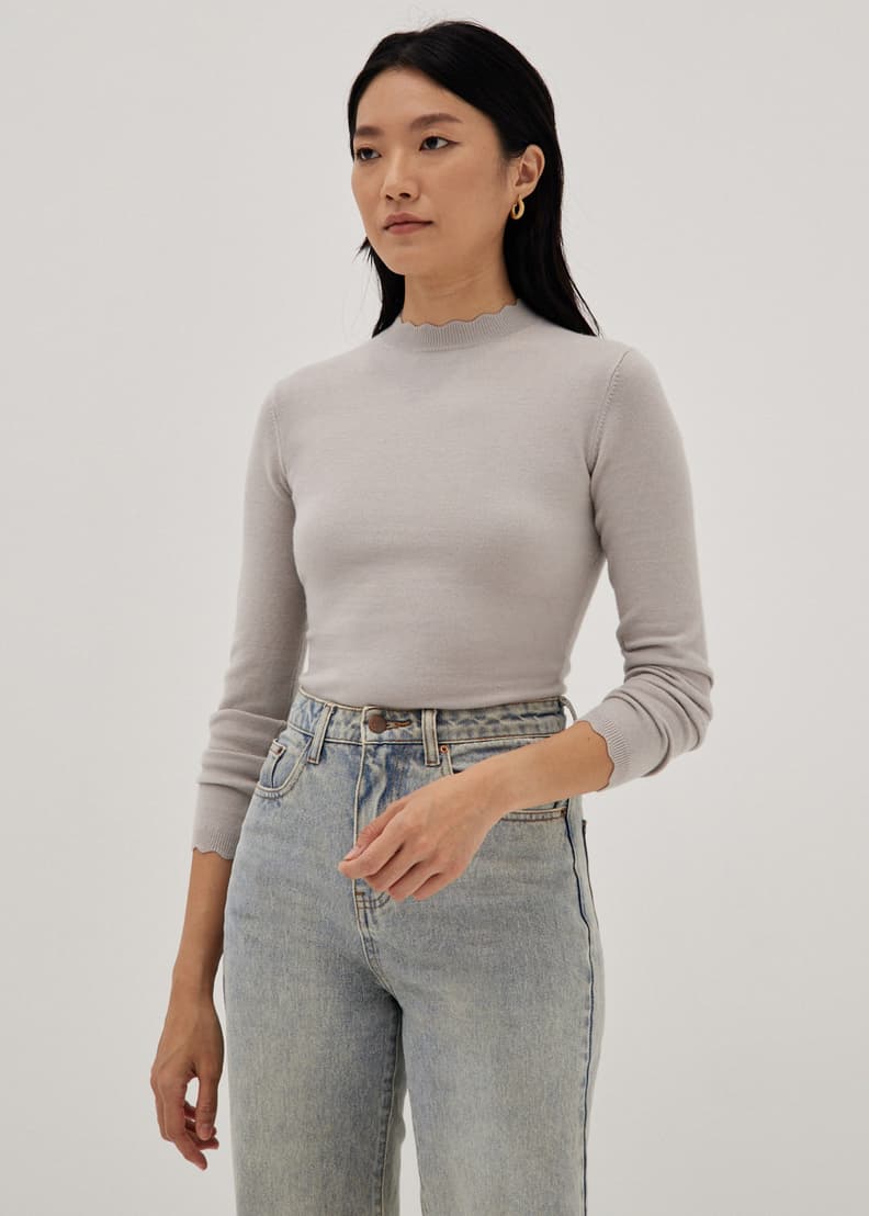 Womens mock outlet neck tops