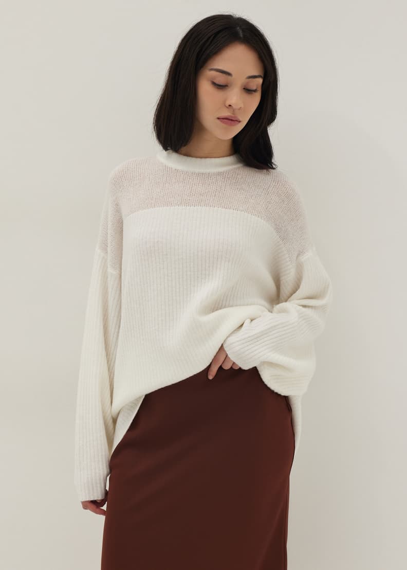 Buy Emilia Oversized Wool Blend Sweater Love Bonito Shop