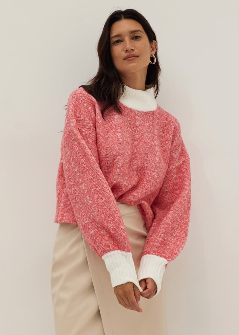 Buy Marisol Herringbone Jacquard Wool Blend Sweater @ Love, Bonito