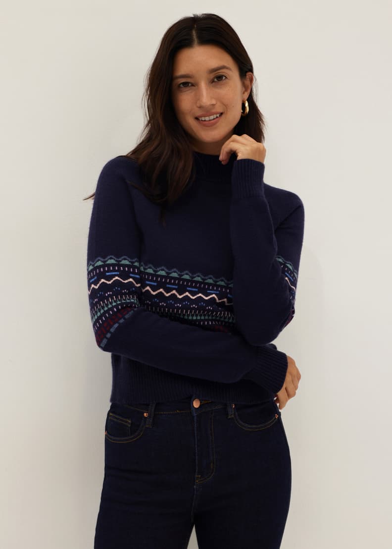 Velvet yetta fair isle sweater outlet
