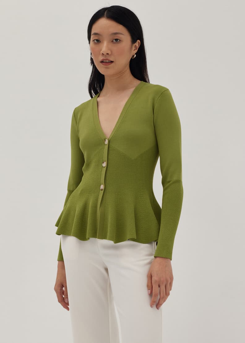 Rio Peplum Knit Cardigan | Love, Bonito INTL Rio Peplum Knit Cardigan | Love, Bonito INTL