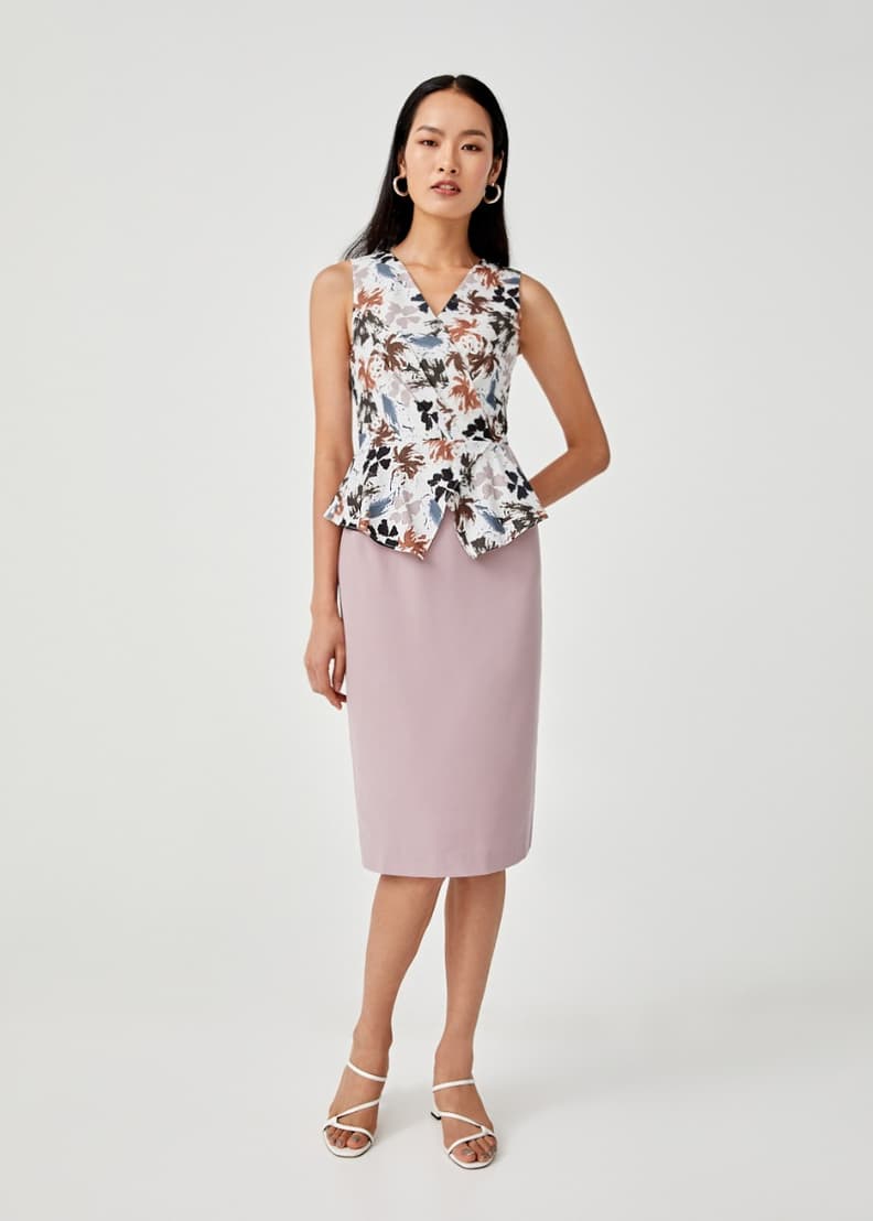 Peplum bodycon top