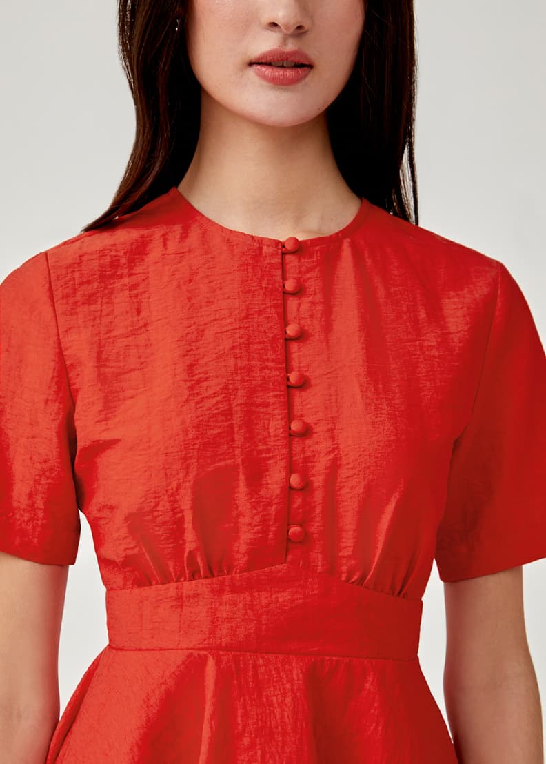 Elisabeth Linen Peplum Top | Love, Bonito SG Elisabeth Linen Peplum Top | Love, Bonito SG