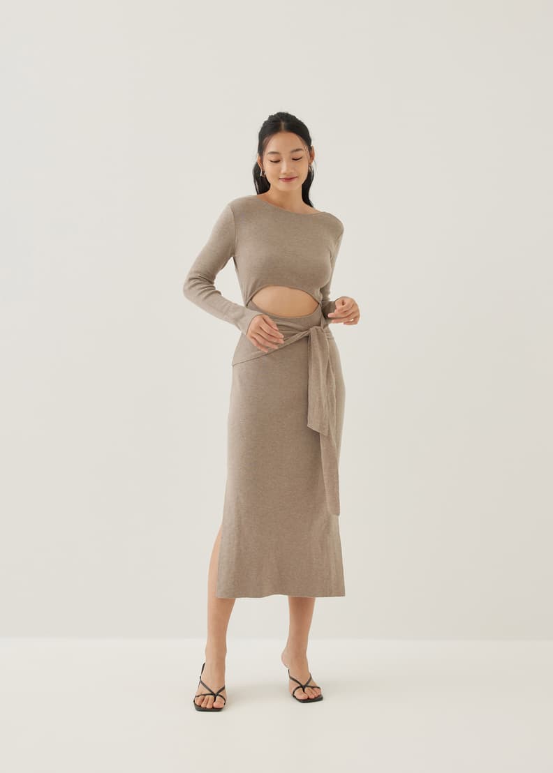 Column midi dress store