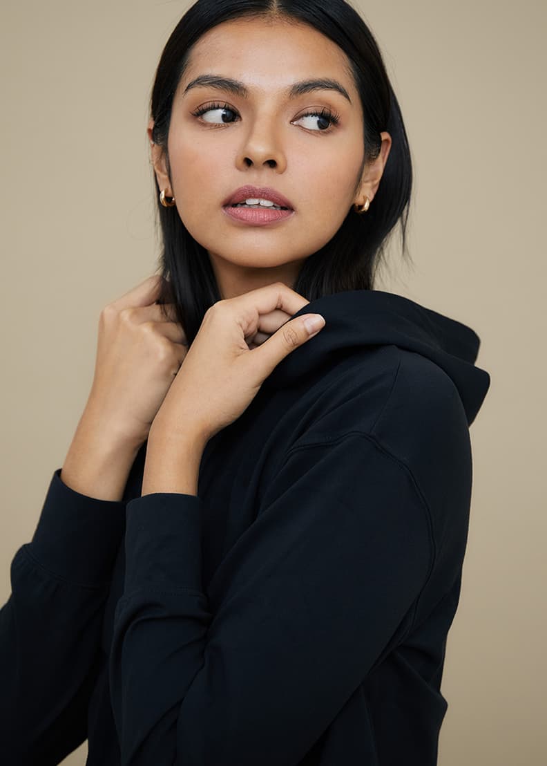 Buy cheak Cosy Cropped Hoodie Love Bonito Singapore Shop