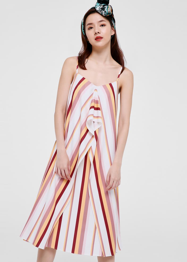 Buy Laila Printed Cascade Midi Dress @ Love, Bonito Malaysia | Shop ...