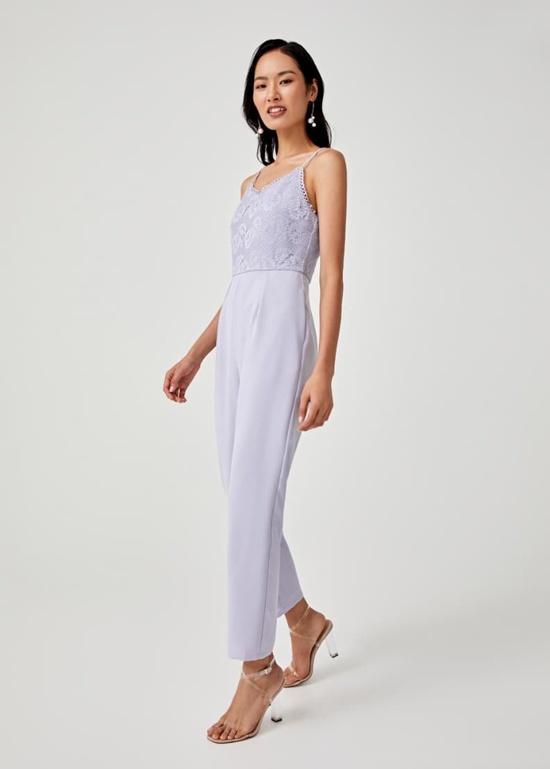 Lilac clearance lace jumpsuit
