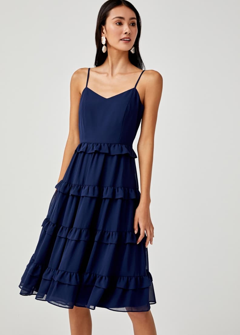 Darlene tiered ruffle dress discount