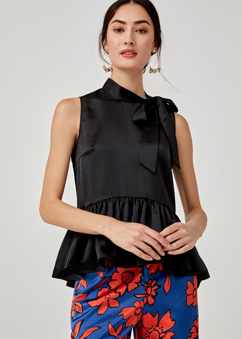 Relaxed outlet peplum top
