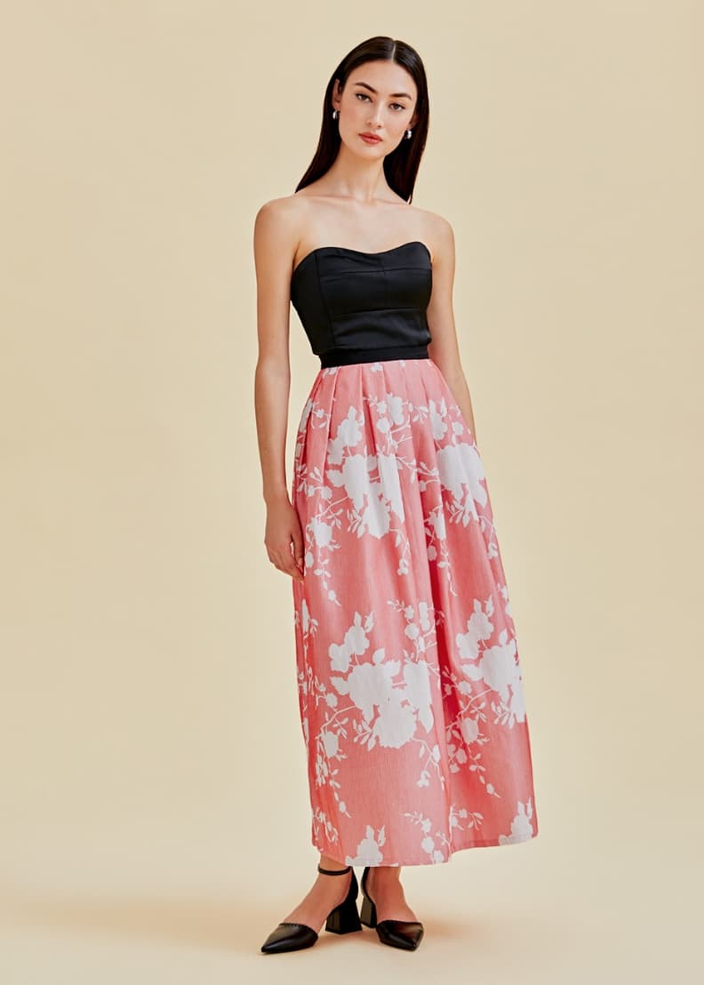 Jacquard best sale maxi skirt