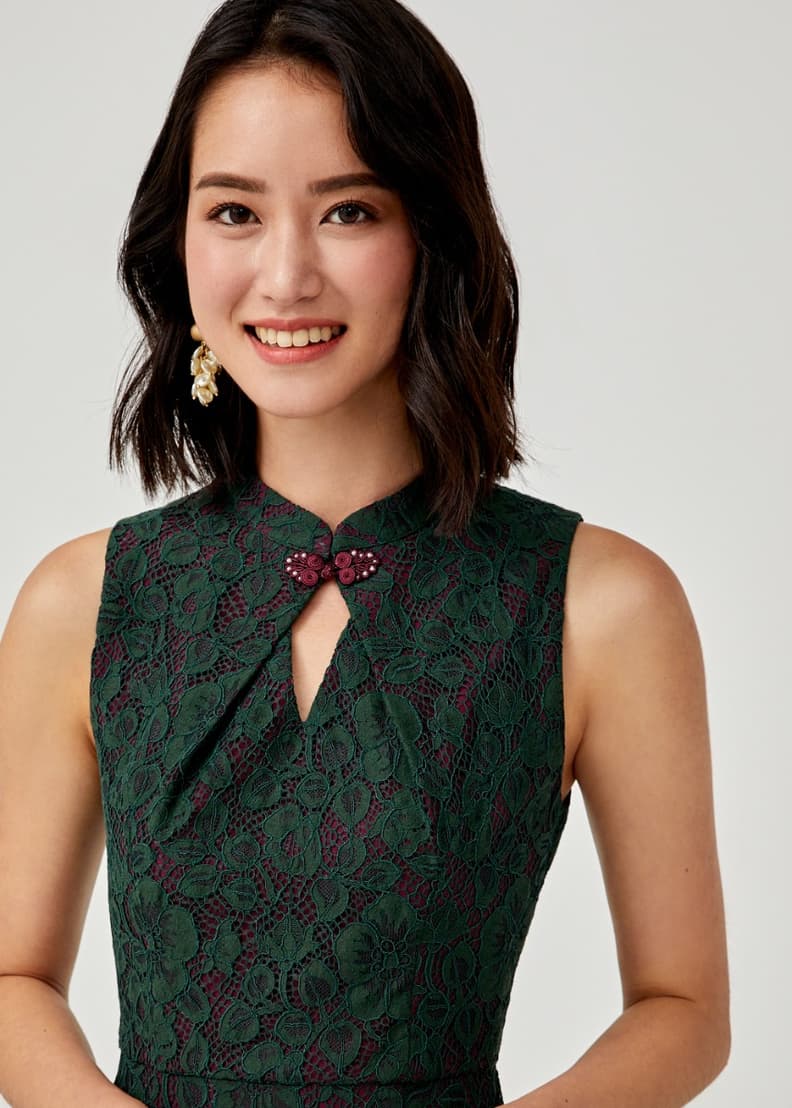 Chinese on sale collar dress