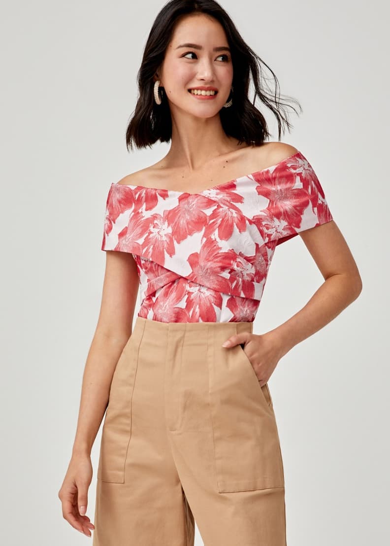 Love bonito off top shoulder top