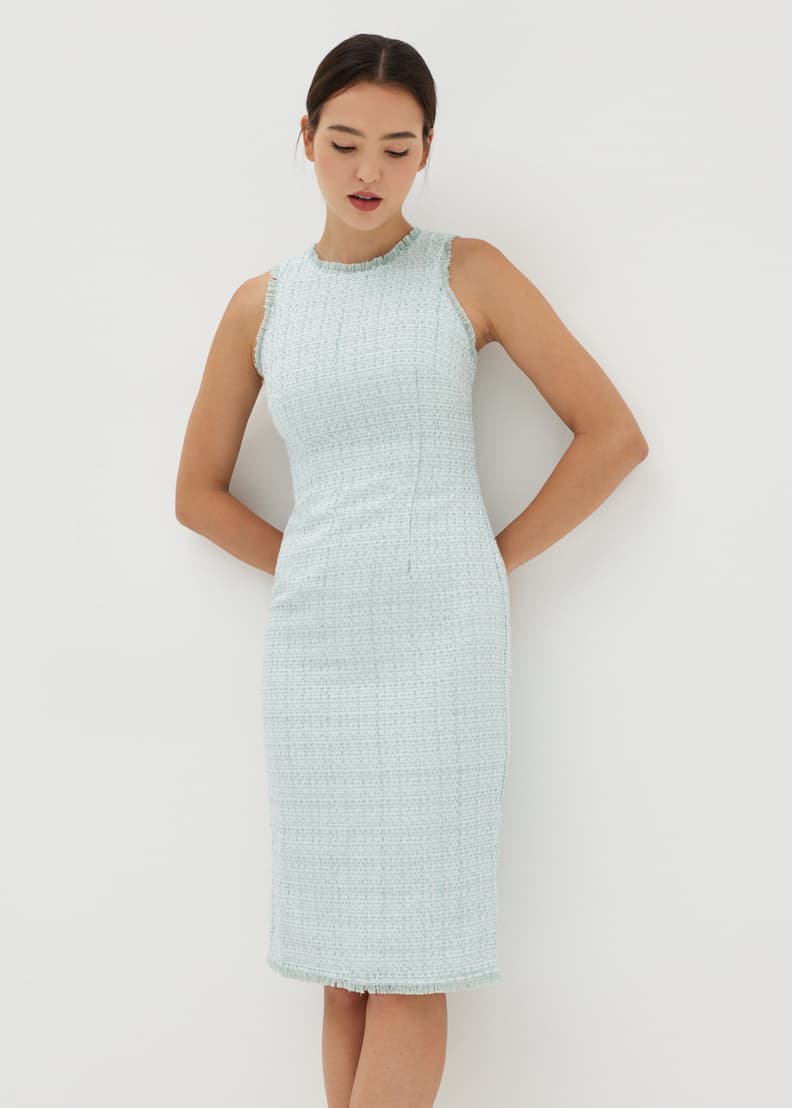 Tweed bodycon dress sale