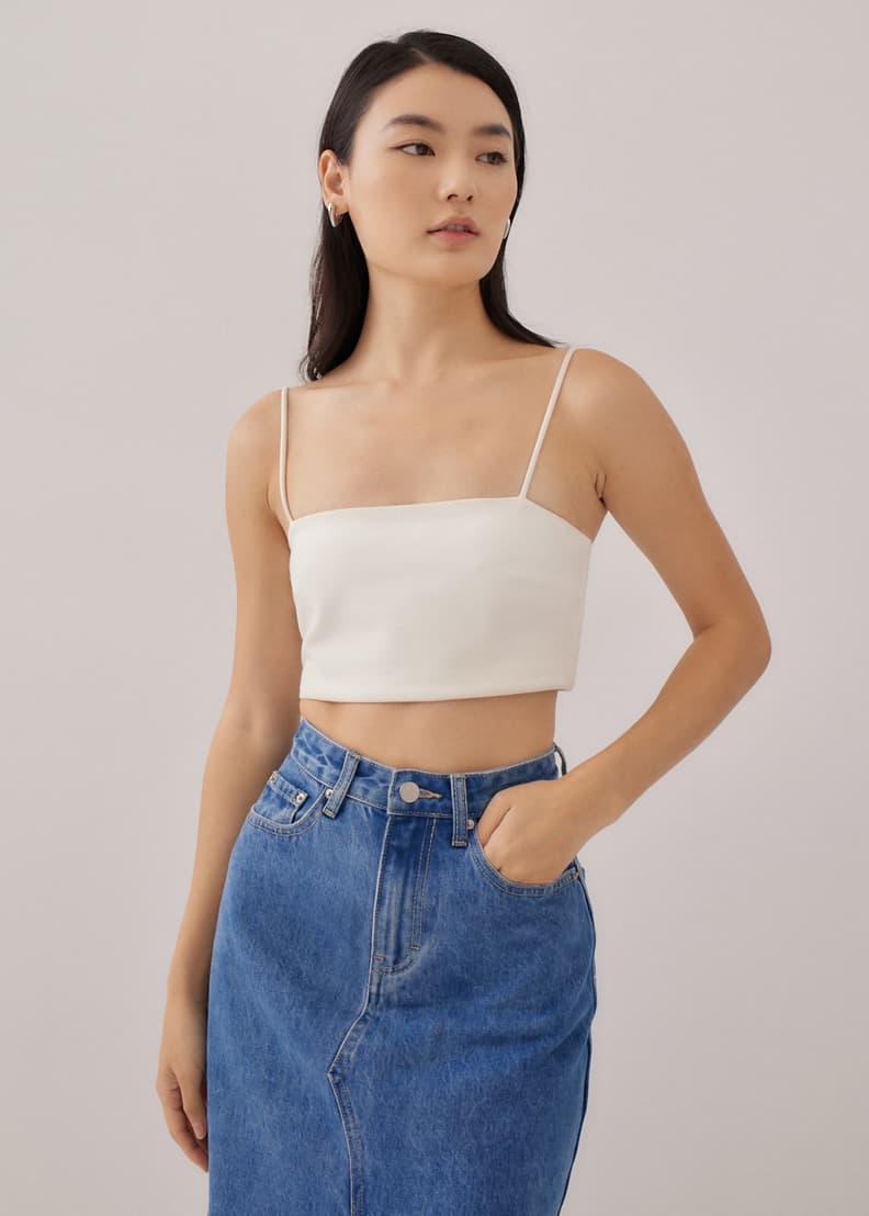 Buy Jaelia Crop Camisole @ Love, Bonito Singapore | Shop Women's Fashion  Online | Love, Bonito SG