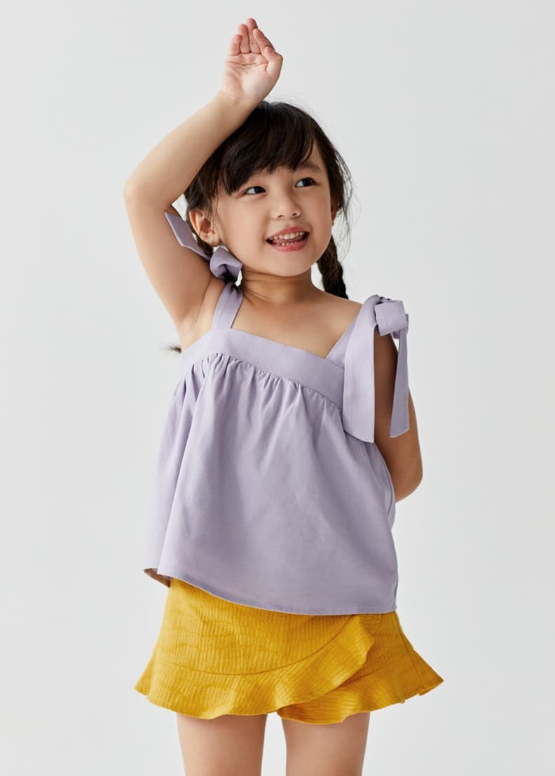Buy Maia Ruffle Textured Cotton Skorts Love Bonito Shop