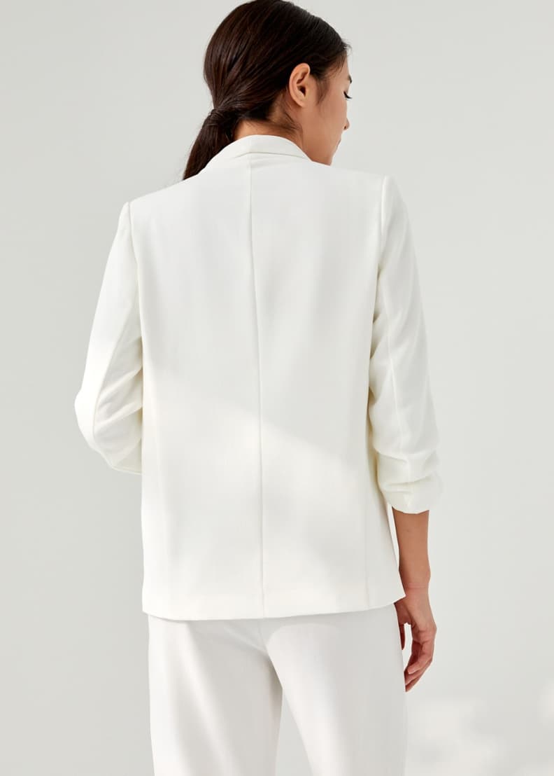 White shawl collar new arrivals blazer