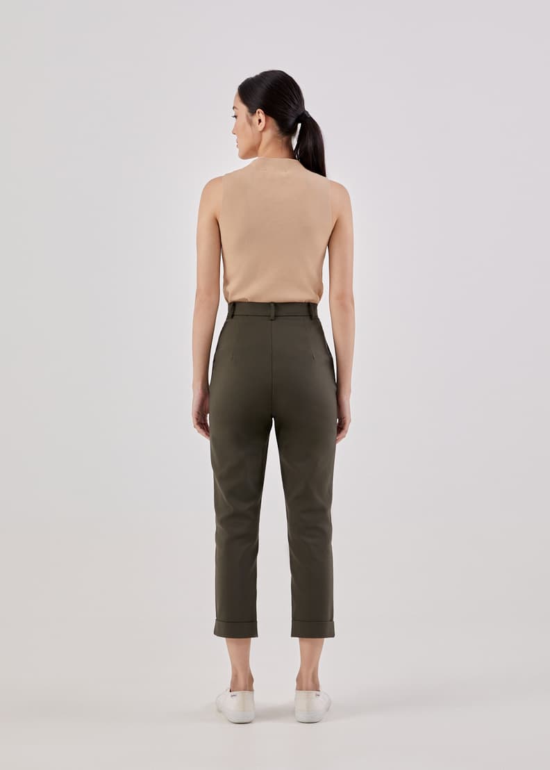 Shop Alby Tailored Peg Leg Pants Love Bonito SG