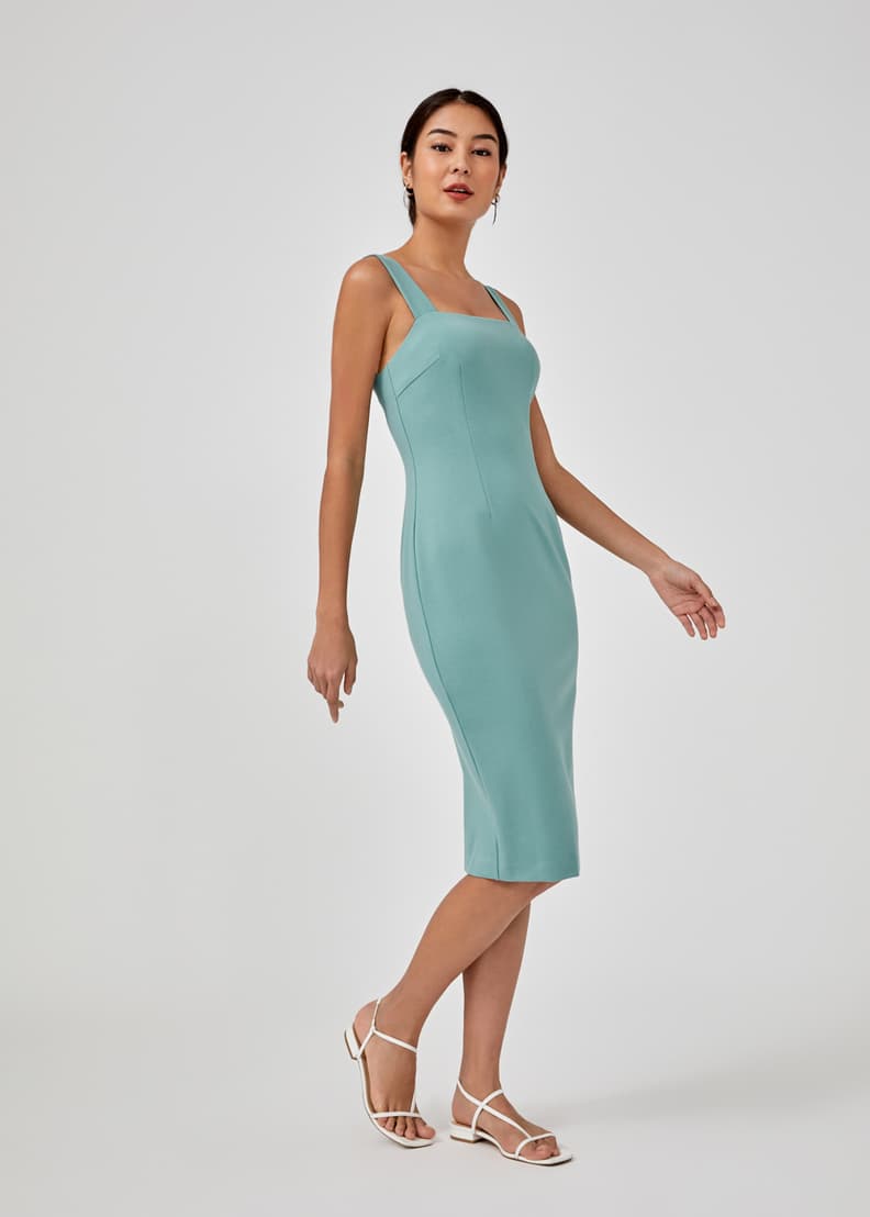 Buy Audelia Tailored Bodycon Midi Dress Love Bonito Singapore