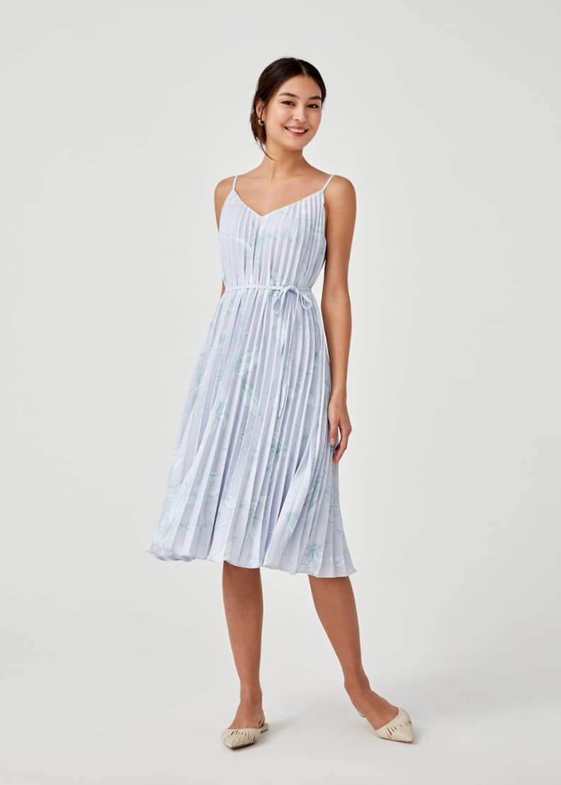 Floral flutter midi dress discount