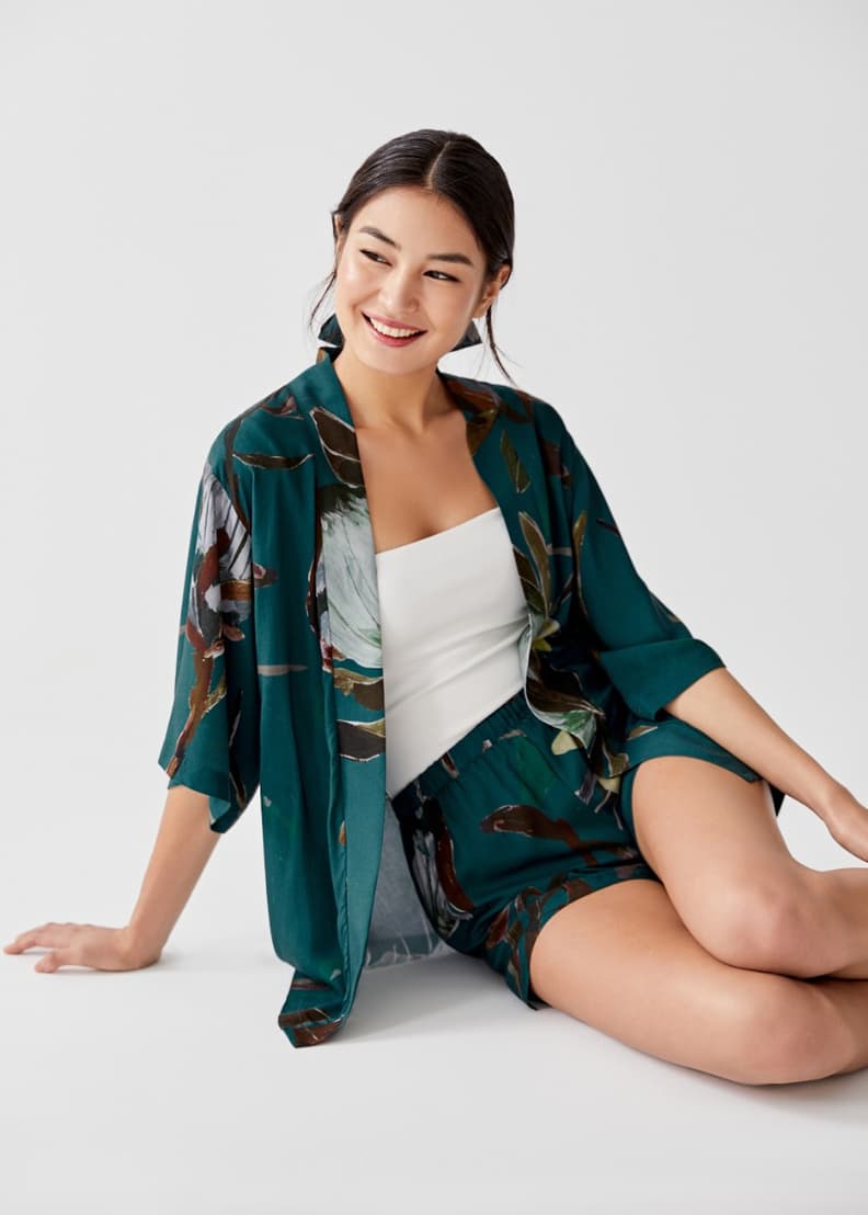 Belted kimono top new arrivals