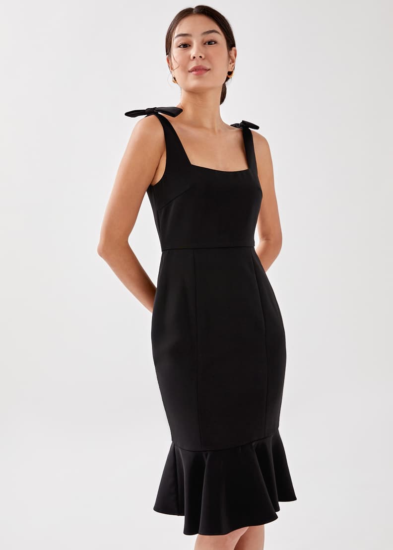Buy Adalee Ruffle Midi Trumpet Dress Love Bonito Shop Women s