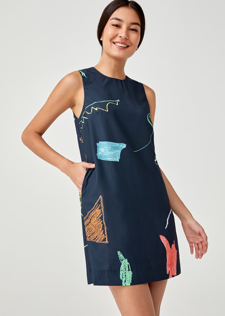 Gorman store scribbles dress