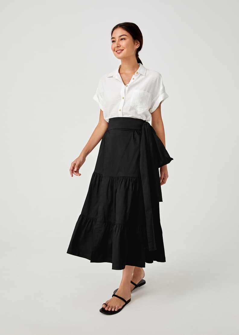 Jennika Side Tie Wrap Skirt | Love, Bonito SG Jennika Side Tie Wrap Skirt | Love, Bonito SG