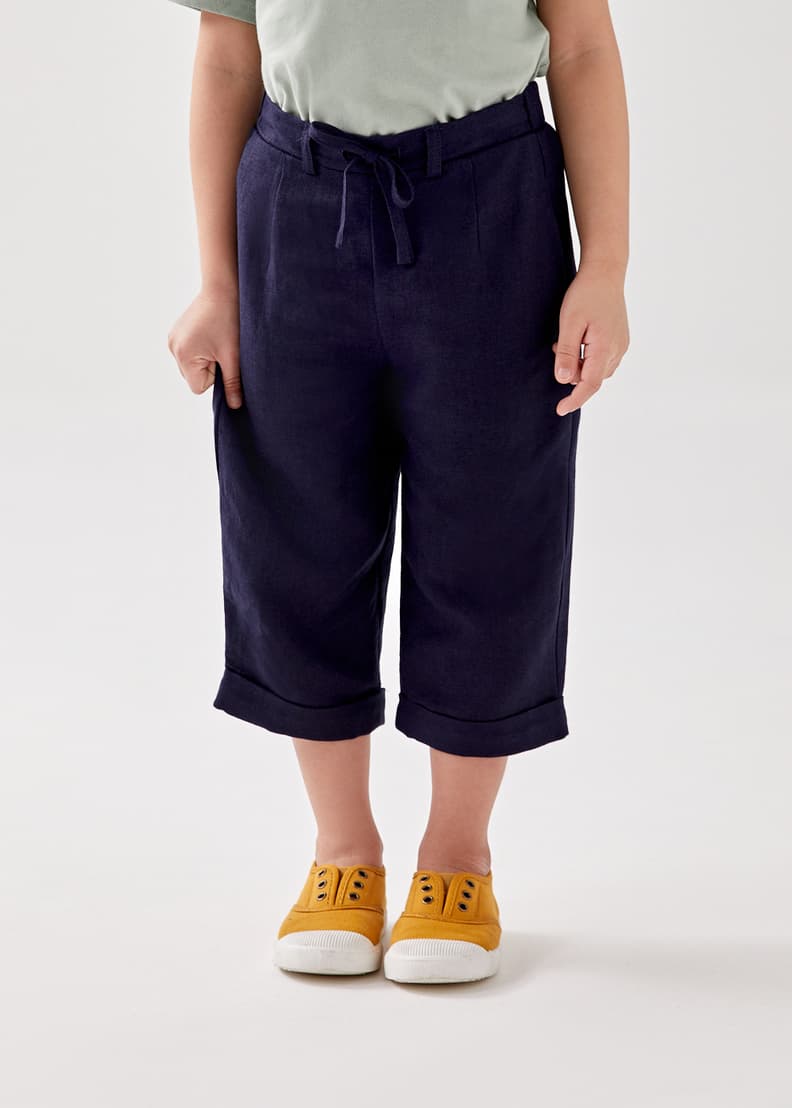 Relaxed online linen trousers