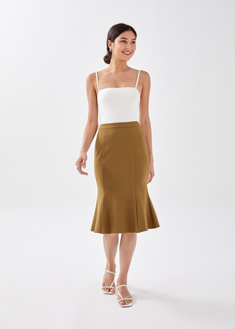 Buy Kamilla Trumpet Midi Skirt @ Love, Bonito Singapore | Shop Women's  Fashion Online | Love, Bonito SG