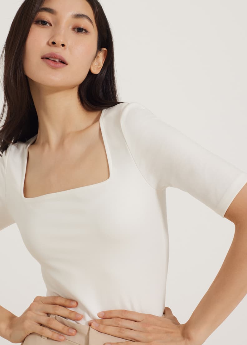 Nesri Square Neck Bodysuit | Love, Bonito US Nesri Square Neck Bodysuit | Love, Bonito US