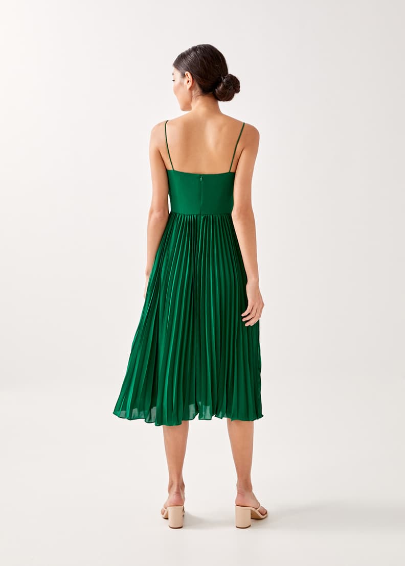 Pleated online midaxi dress