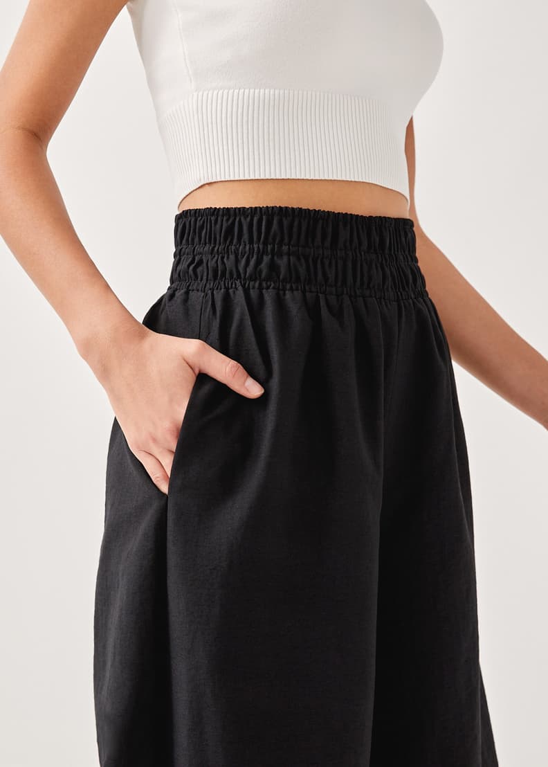 Bertha Elastic Wide Leg Pants