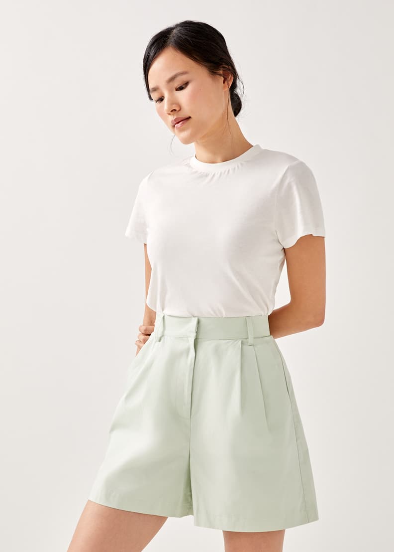 Buy Kyra Relaxed Cotton Shorts Love Bonito Singapore Shop