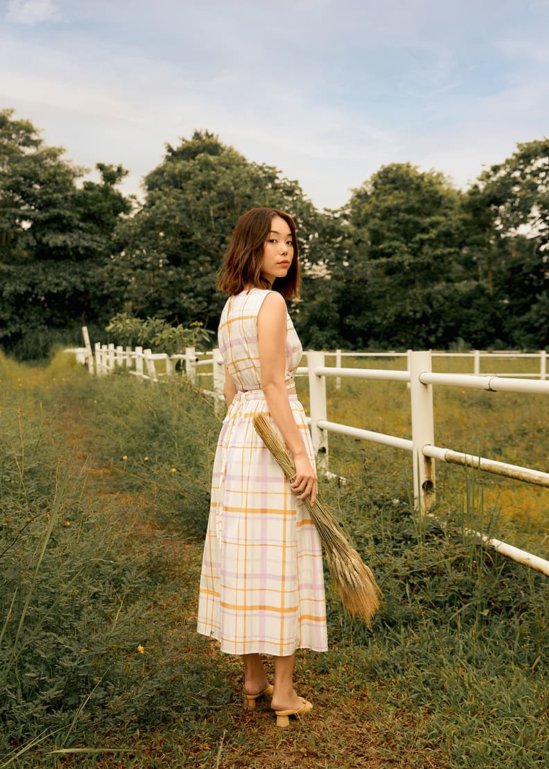 Gingham online skirt singapore