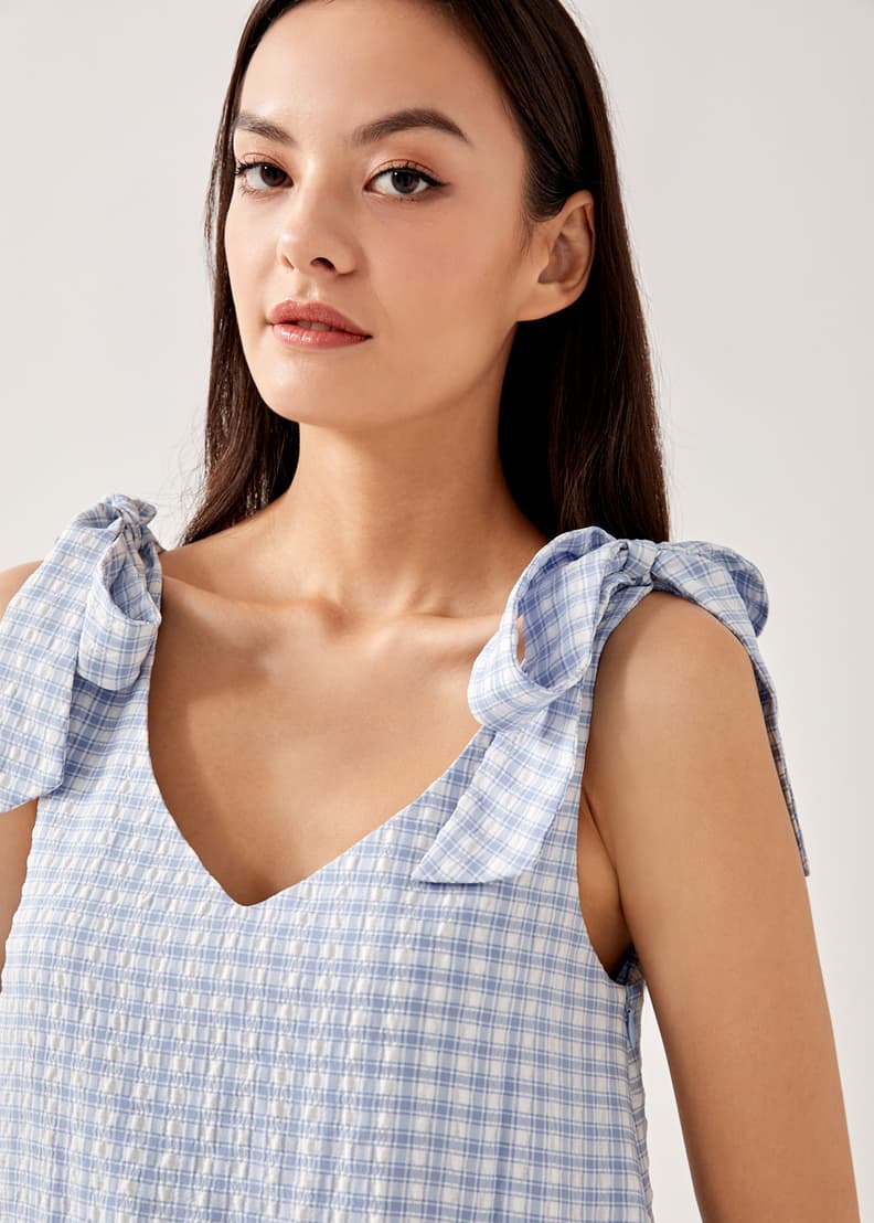 Gingham tank dress clearance