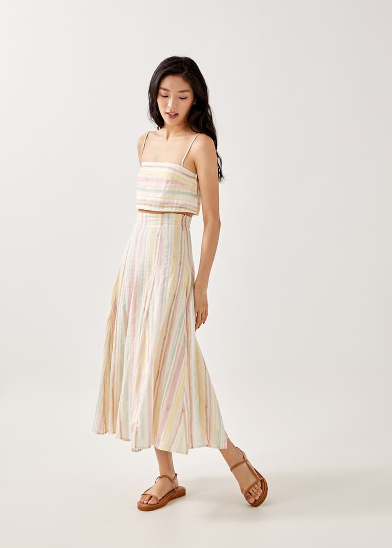 Striped skirt pastel online