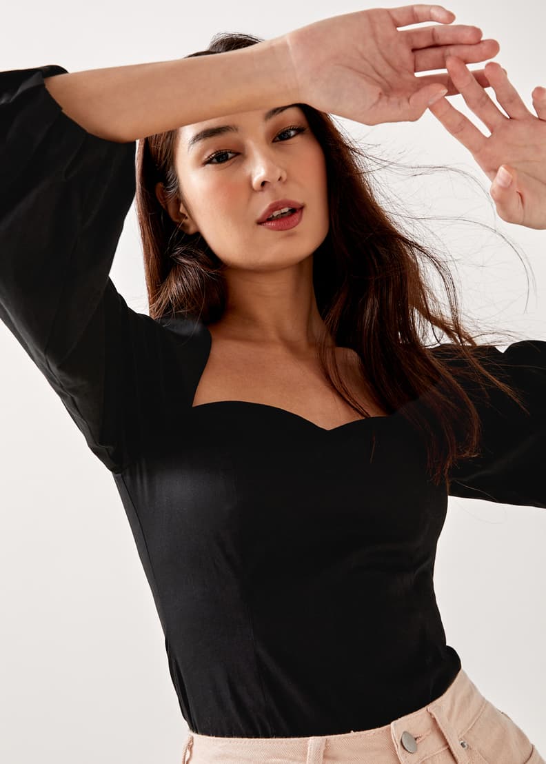 Bustier with sleeves discount