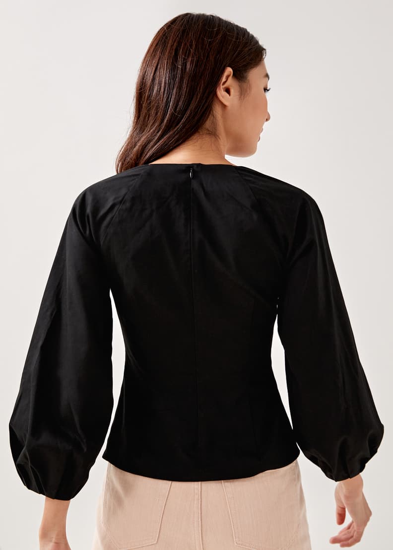 Zoie Padded Bustier Puff Sleeve Top | Love, Bonito US