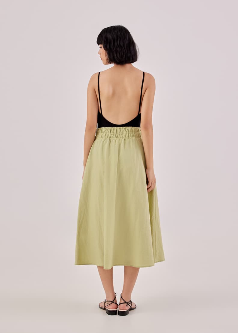 Elasticated waist evening top skirt