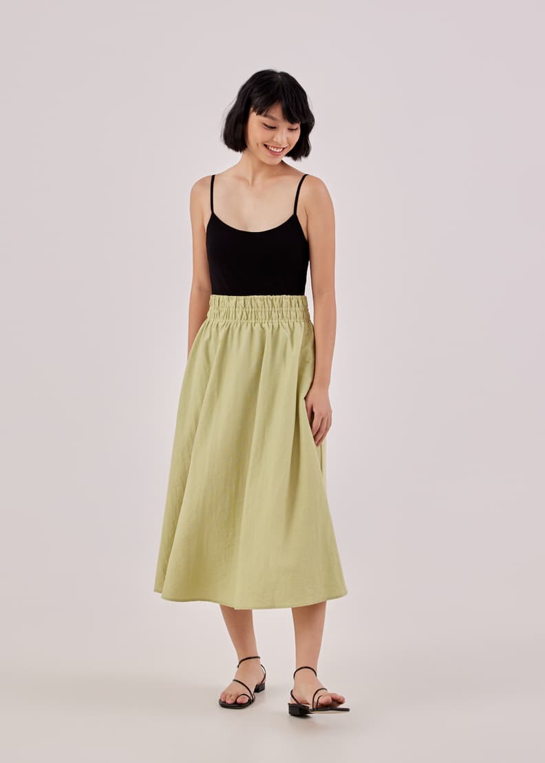 Elastic waist skirt 60 online